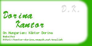 dorina kantor business card